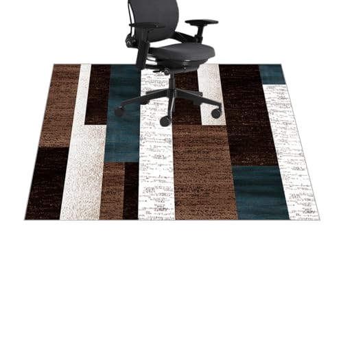XUEGAIXIA Alfombrilla para Silla, Alfombrilla Protectora para Suelos Alfombra Silla Ruedas, Alfombra para Silla Gaming, Alfombra Silla de Oficina Antideslizante, Tapete de protección Suelo60 x 80 cm