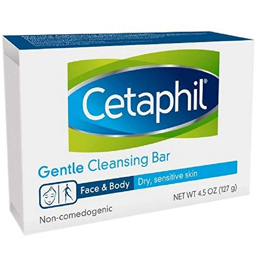 Cetaphil Gentle Cleansing Bar, 4.5 Ounce Bar (Pack of 3)