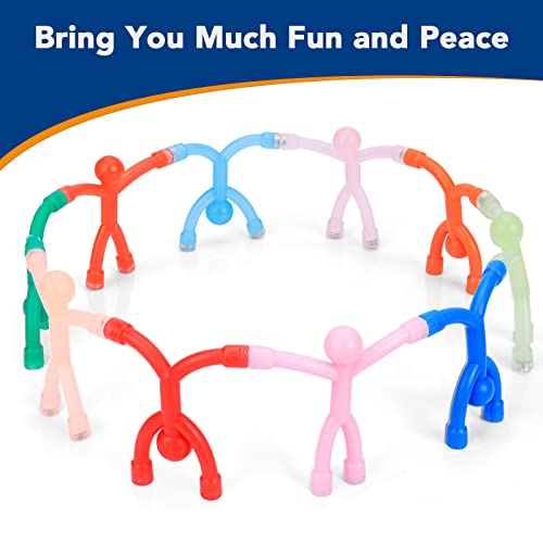 Trymag Man Fridge Magnets, 10Pcs Funny Magnetic People Mini Flexible Humanoid Refrigerator Magnets Colorful Magnetic Toy For Kids, Adults, Whiteboard, Office, School Decoration #TOP2