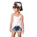 DDLBiz Kids Baby Girls Outfits Set Tank Top T-shirt Dress+Jeans Pants Clothes (Size:130(Age:7-8Y))