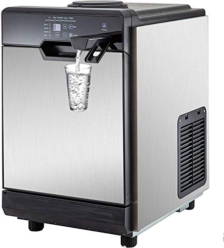 Kommerzielle 2-in-1-Eismaschine mit Wasserspender56 lbs in Einer kommerziellen 24-Stunden-Eismaschine 32 Würfel in einem… – Bild 4