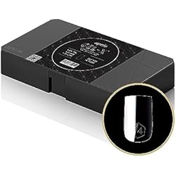 Aprés Gel-X® Square Box of Nail Tips | 280 Gel-X Tips, Soft Tips, 14 Sizes 00-9 | Half-sizes Included (Natural Square Extra Short, 280 Count)