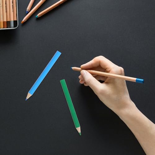 Evita puntas rotas: mini lápices de colores gruesos UKCOCO 5