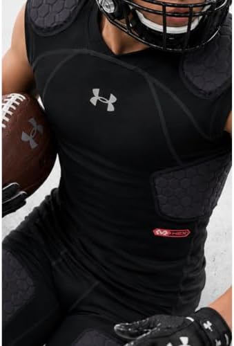 Under Armour Gameday Pro 5-Pad Youth Football Compression Shirt Protective Top Detail