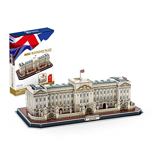 バッキンガム宮殿大人と子供のための3Dパズル8 + DIY手作り建築モデルキット装飾ギフトロンドン英国のサムネイル
