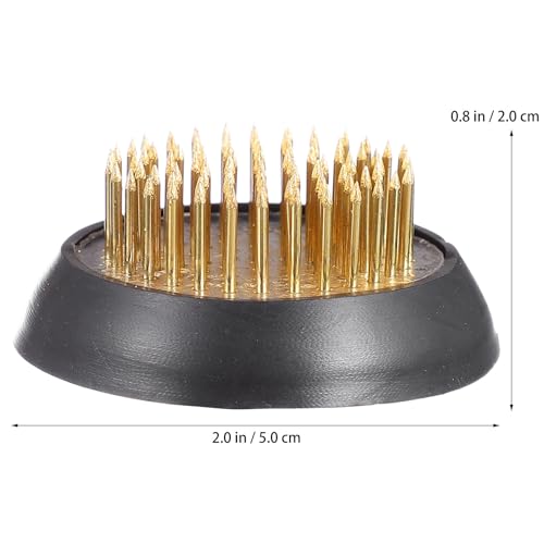 Base de aguja de flor de cobre para arreglos en jarrones de mesa 3