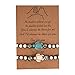 JIFNCR 2PCS Liebespaar Armbänder mit Türkisfarbener Schildkröte Form Dekor Unisex Gewebte Verstellbare Versprechen Armband Geknotetes Handgelenkband Handgelenkkette für Freunde Männer Frauen