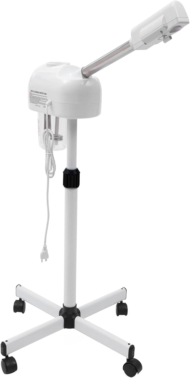 Facial Steamer LCD Hot Mist Steamer for Home Spa Beauty Salon Skincare Pore Cleansing Adjustable Height 800W