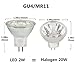 LED MR11 Light Bulbs 2W, 12V 20W Halogen Replacement, GU4 Bi-Pin Base, Daylight White 6000K (Pack of 4)