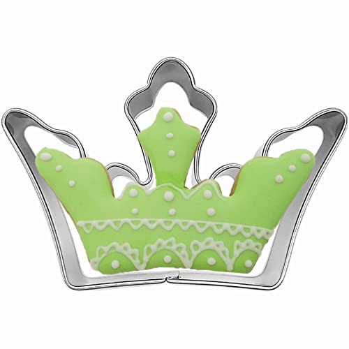 Comais Large Royal Princess Crown Shaped Cookie Cutter Stainless Steel M3