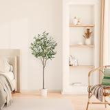 PASCH® Künstlicher Olivenbaum (150cm) - Stilvoll & Naturgetreu | Künstliche Pflanzen groß | Kunstpflanzen groß: Olive Tree | Olivenbaum künstlich groß für EIN mediterranes Ambiente