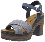  Refresh 69497.0, Sandalias con Plataforma para Mujer, Azul (Jeans Jeans), 37 EU