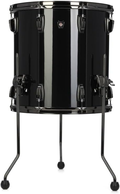 Ludwig Classic Maple Floor Tom - 16 inches x 16 inches, Sable Black, Sweetwater Exclusive