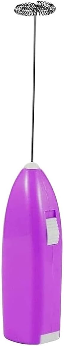 Portable Milk Frother, Handheld Electric Egg Beater, Kitchen Gadget for Coffee, Lattes(PURPLE)