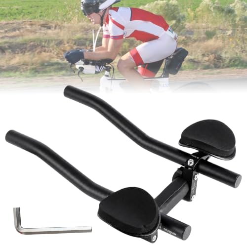 Bike Rest TT Handlebar Aluminum Aero Bars Black