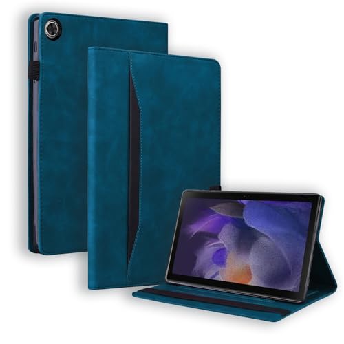 Étui Samsung Galaxy Tab A11 8.7 bleu en cuir avec rabat portefeuille SM-X133