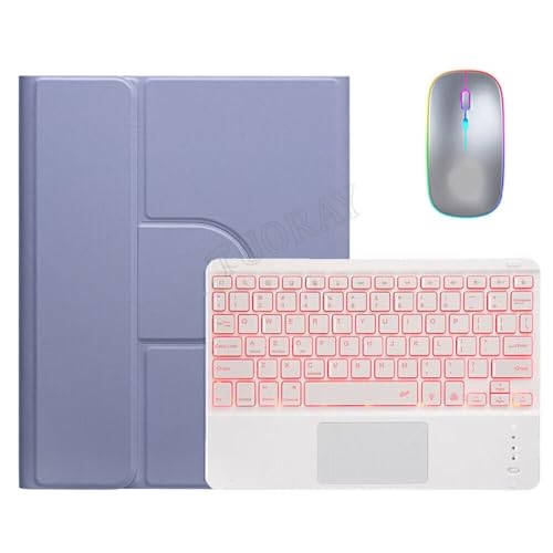 Étui pour iPad 8ème génération 10.2 avec clavier et souris pour travailler au café
