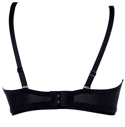 Kimring Women's Steampunk B Cup Spike Studs Rivet Party Club Rave Underwire Sport Bras Tops Black Small - Thumbnail 2