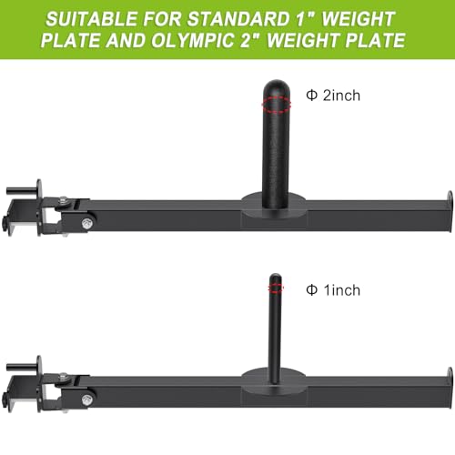 SELEWARE Belt Squat Lever Arm for 2" x 2" Power Cage with 1" Hole, Squat Rack Attachment Compatible with 1'' and 2'' Weight Plates, Supports Vertical and Sideways Movements by SELEWARE - Used condition - Image 6