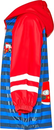 Playshoes Giacca Da Pioggia, Abbigliamento Antipioggia Antivento E Impermeabile Unisex - Bambini E Ragazzi, Auto Da Corsa, 92 - 2