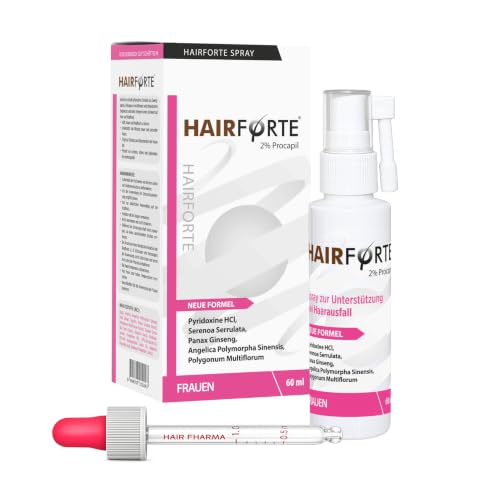 Spray Hairforte para mujer 2% Procapil contra la caída del cabello Bloqueador de DHT