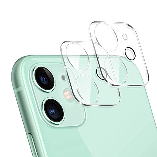 ULAK iPhone 11 Camera Lens Protector [2 Pack], [9H Hardness] Ultra Clear Anti-Scratch Thin Full Cover [Bubble Free] Tempered Glass Screen Camera Lens Protector for iPhone 11