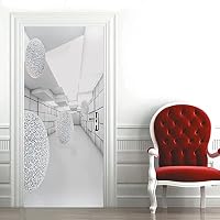Adesivi Murali 3D Effetto Bambù Per Porte - Autoadesivi Rimovibili 77x200 Cm, Decorazione Soggiorno E Camera Da Letto - 2