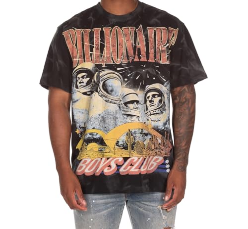 Billionaire Boys Club T-Shirt BB Rushmore SS Oversized Knit Black