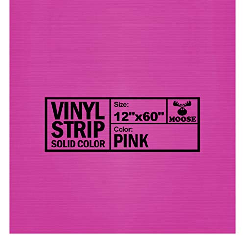Moose Supply 12" x 60" Commercial Grade Vinyl Repair Strip, Solid Pink
