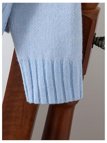 Girl's Floral Print Crew Neck Loose Sweater Long Sleeve Vintage Pullovers Sweater Jumper Tops4