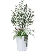 VeriNatural 7FT Artificial Olive Tree - UV Resistant Faux Tree With 1283 Leaves & 58 Fruits - View #9