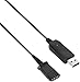 Call Center Headset Quick Disconnect QD Cable to USB Plug Adapter Compatible with Plantronics Headset QD Connector Plug to Any Computer Laptop VOIP Softphone