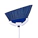 Mr. Clean Angle Broom Floor Sweeper with Feathered Bristles Perfect for Fine Particles Pet Hair Debris & Dust, Durable Sturdy Bristles Angled for Corners with Hang Hole for Storage, 53.5-Inch, White