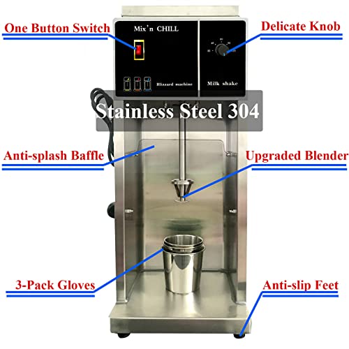 Edelstahl Eismaschine Kommerzielle 350W Automatisch Elektrische Softeismaschine 220V für Bars Cafés Milchtee-Shops – Bild 5