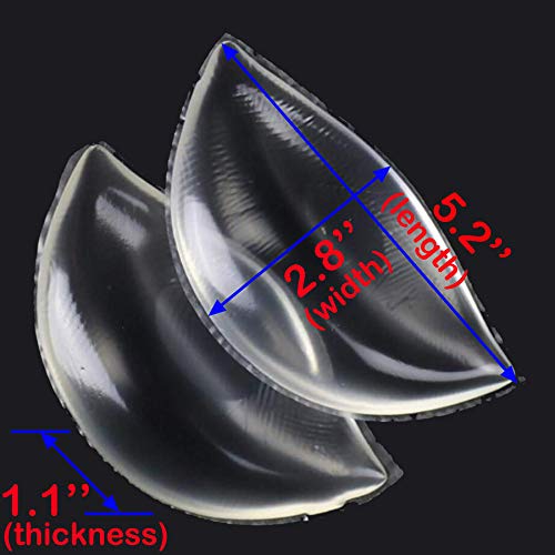 Image of Silicone Chicken Cutlets Bra Inserts - Clear Breast Pads Chest Push Up & Firming Bust Enhancers Padding for Summer Bikini