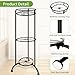 Lilybud--lily Plant Stand Indoor Outdoor, 3 Tier Plant Stands for Indoor Plants 35'' Tall Plant Shelf Metal Plant Holder Heavy Duty Flower Stand for Patio Garden Deck Living Room