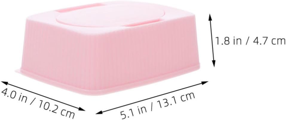 4pcs Refillable Wipes Container Box with Pullout Opening image 2