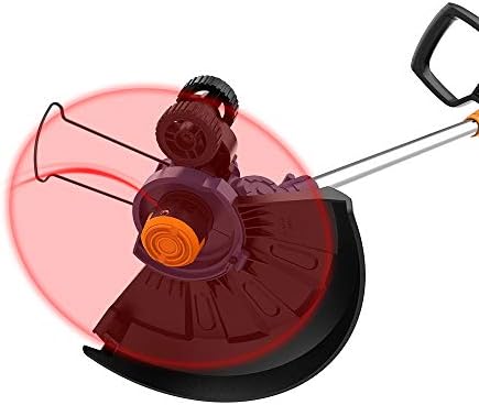 BLUE RIDGE 18V Cordless Grass Trimmer BR8151 with 25cm Cutting Width, 2.0 Ah Battery & Charger, 1x3m Cutting line Telescopic alum. Shaft, Edge Wheel