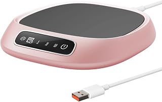 Coffee Warmer, Electric Cup Warmer, Coffee Cup Warmer with 3 Temperature Settings, Timer and Auto Shutoff for Office, Travel, Desk