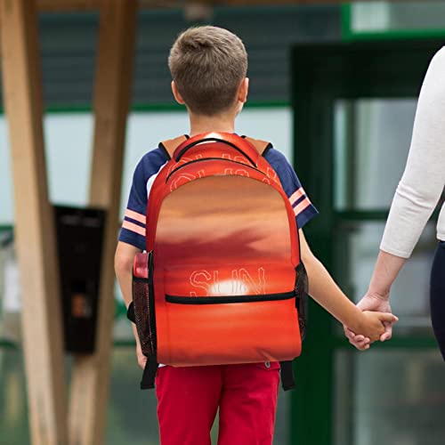 Sac à dos Daypack multicolore avec trousse assortie pour écolier