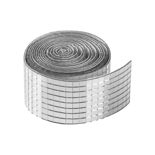 Huayeex Azulejo Espejo Brillante,Azulejos Mosaico Manualidades Autoadhesivos - Pegatinas Reflectantes Impermeables Para Baño Cocina Techo Pared Aula