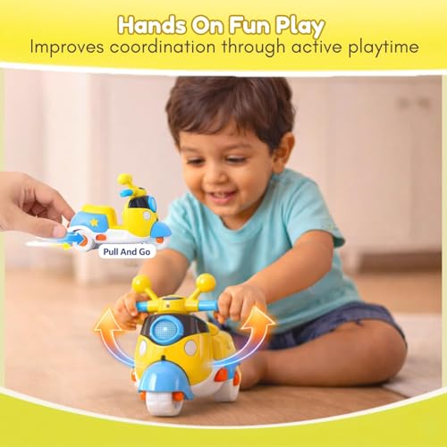 Image of Toy Imagine Kids Scooter Toy Set - Pack of 12 Pull Back Scooties | Perfect Birthday Return Gifts, Party Favor Toys, Colorful Gift Set for Boys & Girls
