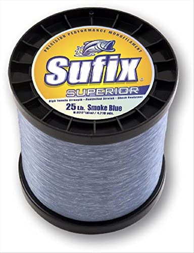 Sufix Superior 30 lb (Smoke Blue, Size- 450 YD Spool)