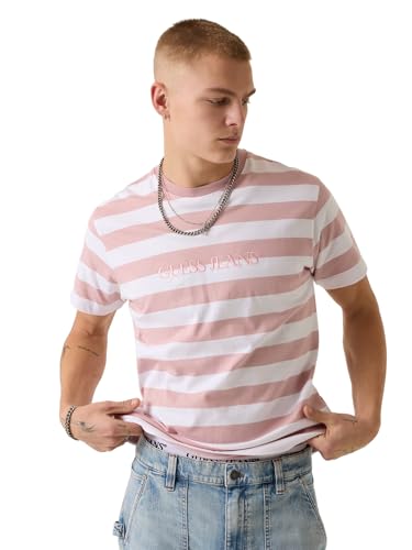 GUESS Striped Logo Tee
