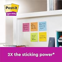 Post-it Super Sticky Notes, 6 Blöcke (540 Blatt), 76 mm x 76 mm – Ansicht 2