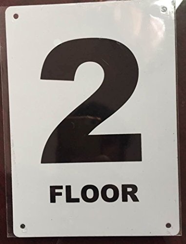 Floor Number Sign Set (Aluminum) #TOP5