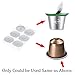RECAPS Aluminum Espresso Lids Foil Seals Reusable Filters Refillable Coffee Filter Only Compatible with Nespresso Original Line Small Pods(Lids 120 Pcs Only) 37mm in Diameter