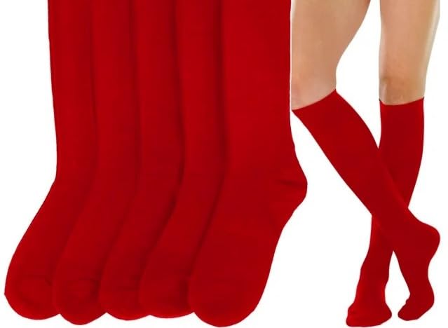 ToBeInStyle Pack of 6 or 12 Classic Cotton Blend Uniform Knee-High Socks4