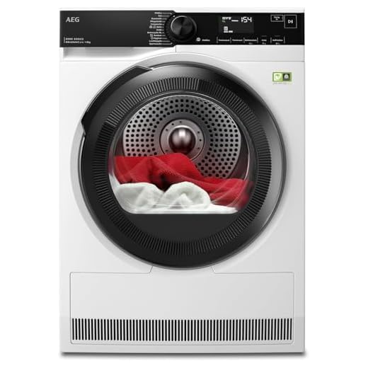 AEG Wärmepumpentrockner 8kg, Testsieger der Stiftung Warentest 2025, neue Energiekl. B, Serie 8000 AbsoluteCare Wolle- & Seidetrocknung, Mengenautomatik, Knitterschutz, Reversierautomatik, TR8T75780