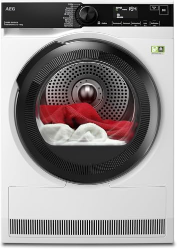 AEG Wärmepumpentrockner 8kg, Testsieger der Stiftung Warentest 2025, neue Energiekl. B, Serie 8000 AbsoluteCare Wolle- & Seidetrocknung, Mengenautomatik, Knitterschutz, Reversierautomatik, TR8T75780